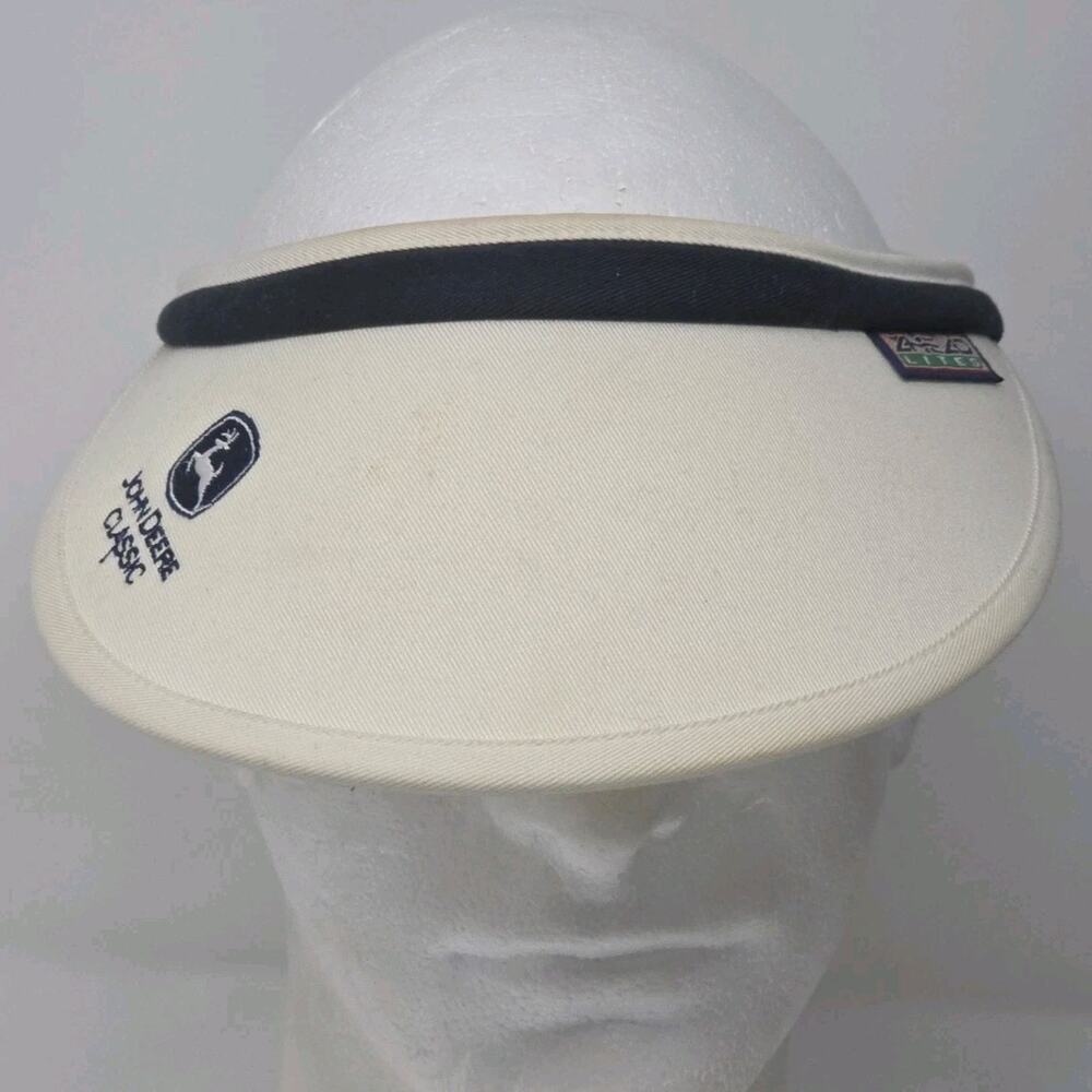 Vintage Women’s John Deere Classic Visor Golf Ahead Lites White PGA
